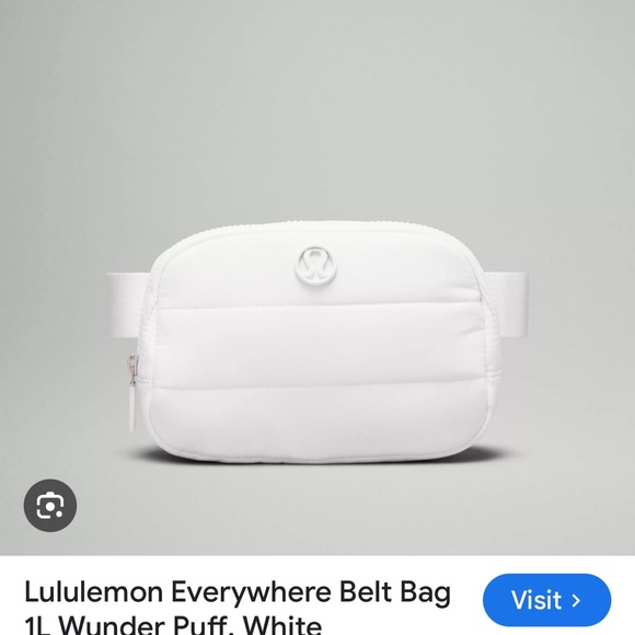 Lululemon Everywhere Belt Bag Wonder Puff White - Picture 1 of 10